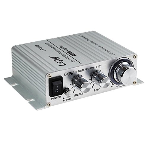 Lepy Lp-V3S Piccolo Amplificatore Hifi Per Auto,Pc, Casa Corrente Dc12V