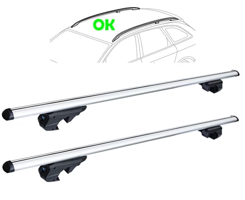 Lupex Barre Portapacchi 7886 Universali Auto Con Serratura Antifurto 135Cm