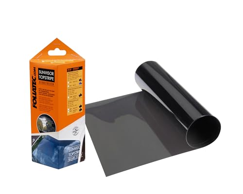 Foliatec 1225 Topstripe Fascia Parasole, Grigio Nero, 15 X 152 Cm