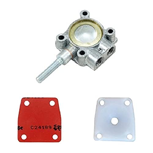 Cyclingcolors Pompa Carburante + Membrana Rossa + Sede Membrana Per Solex 2200, Taglia Unica