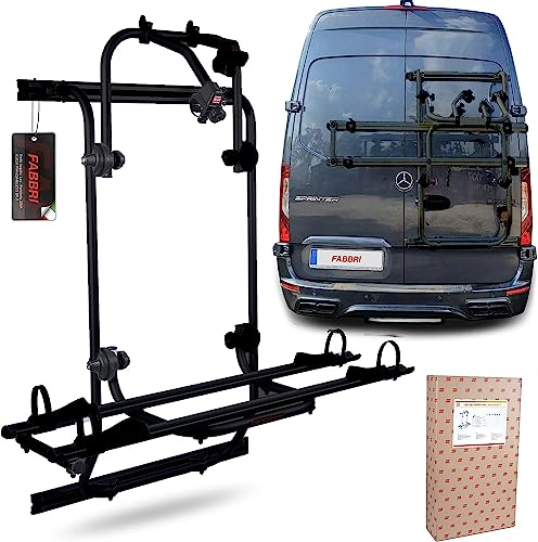 Fabbri Portabici Posteriore Per Crafter Sprinter Bici Ok Mtb Van -2 Biciclette -Nero