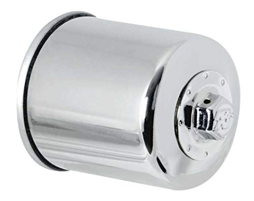K&N Filtro Olio Powersports - Avvitabile Cromo 66X83Mm Compatibile Con Kawasaki, Yamaha, Honda, Polaris (Kn-303C)