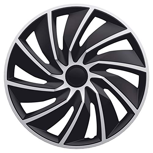 Autostyle Pp 5376Sb Set Di 4 Copricerchi Turbo 16 Pollici Argento/Nero, Silver