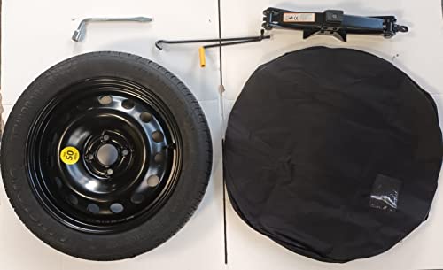 Kit Ruotino Di Scorta 16" 125/70R16 Compatibile Con Suzuki Swift, Swift 4X4, Ignis, Celerio, Baleno, Alto Con Cric, Chiave E Sacca