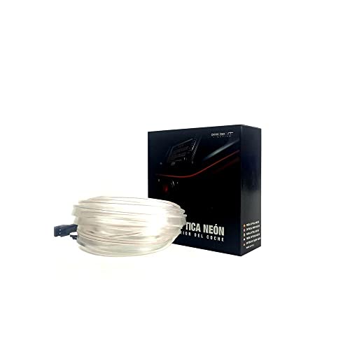 Tira De Alambre De Neón De Fibra Óptica Colore Blanco