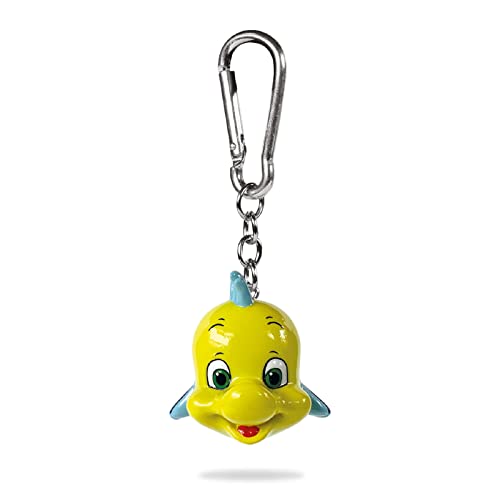 Pyramid International Portachiavi Disney La Sirenetta (3D Flounder Design) Moschettone, Zip Pull O Zaino Charm, Portachiavi Per Uomo E Portachiavi Per