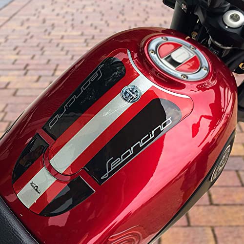 Resin Bike Adesivi Moto Compatibile Con Benelli Leoncino 500 2017-2020 E Trail 500. Protezione Paraserbatoio Da Urti E Graffi. Adesivo 3D Resinato - R