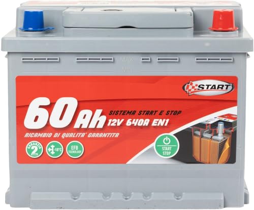 Batteria Stop&Start 60Ah 12V 640A (En1) Sigillata Polo Sinistro