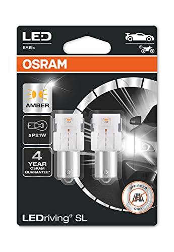 Osram Ledriving Lampade Di Segnalazione A Led, Solo Fuoristrada, Non Omologati Ece, Doppio Blister, Giallo