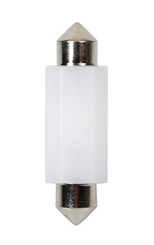Pilot 58127 Sv8.5-8 Doppia Polarità Resistenza Incorporata Mega-Led 2 Con 2 Smd X 1 Chip, 9-32V, 12Mm X 41Mm, Bianco