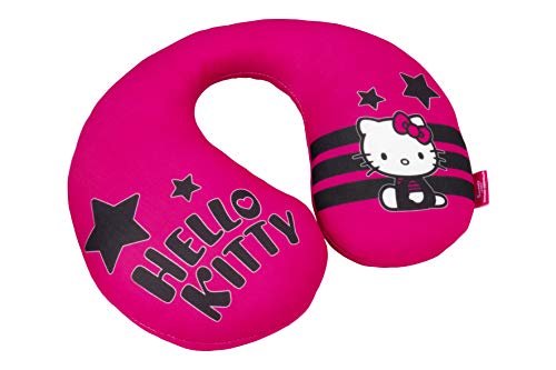 Hello Kitty Cuscino Da Collo Hello Kitty Star Per Bambini E Bambine. Comodo E Funzionale. Universale, 100% Lavabile.