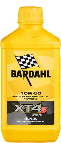 Bardahl 358041 Moto Xt4-S C60 10W50 Lubrificanti Olio Motore Moto 4 Tempi 1 Lt