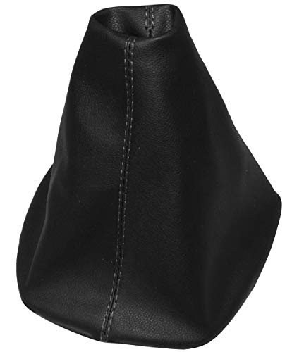 Aerzetix - Cuffia Soffietto - Per Leva Del Cambio - In Similpelle - Pelle Nero Con Cuciture Nero