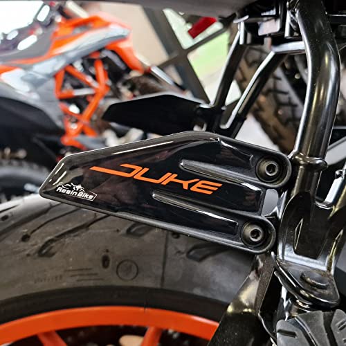 Resin Bike Adesivi Moto Compatibile Con Ktm Duke 125 200 250 390 2021 2022. Protezione Battitacco Da Urti E Graffi. Adesivi Resinati Con Effetto 3D -
