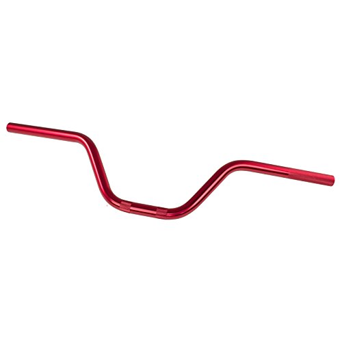 Manubrio Alluminio Moto Atv Scooter Piega Alta 22 Mm Universale Rosso