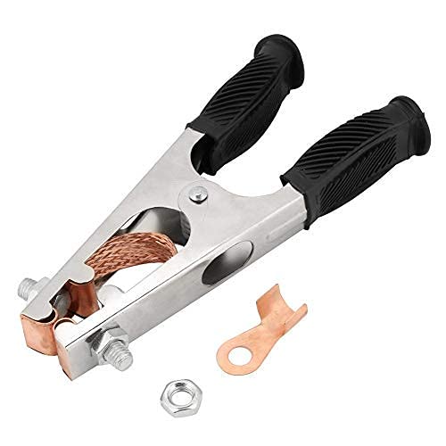 Oumefar Pinza Per Saldatura Rame 500A Pinza Per Saldatura Pinza Per Saldatura A Terra Pratica Pinza Per Saldatura Zincata Per Saldatrici Manuali(Ameri
