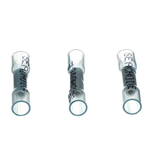 Seachoice 50-62261 Connettore Barile Termoretráctil, Colore: Blu, 1, 31-2,08 Mm, Confezione Da 3