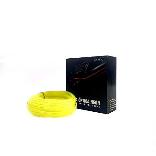 Tira De Alambre De Neón De Fibra Óptica Colore Amarillo