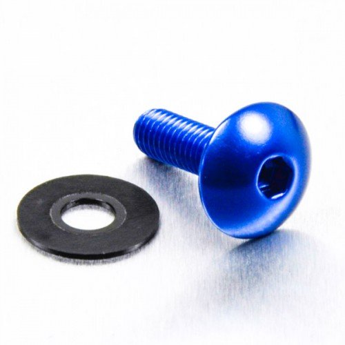 Pro-Bolt Lfb620 Alluminio Bombata Vite A Testa, M6 X 1Mm X 20Mm, Blu