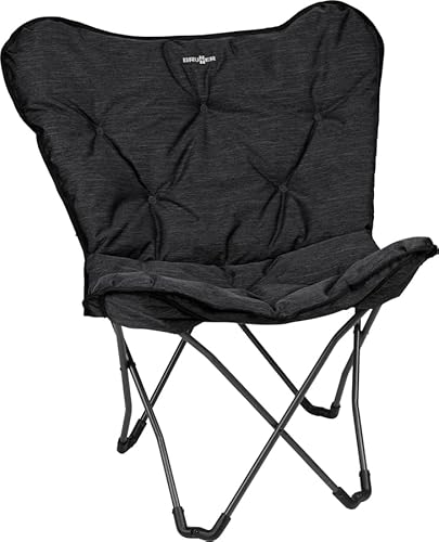 Brunner 0404036N.C03 Sedia Pieghevole Design Da Campeggio, Outdoor, Balcone, Nero, Portata 120 Kg