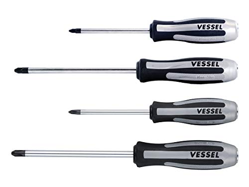 Vessel - Set Di 4 Cacciaviti A Percussione Megadora Impacta Ph2, Ph3, Pz2, Pz3