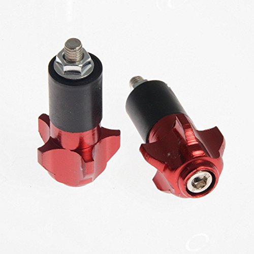 A-Pro Antivibranti Universali 17 Mm Per Manubrio Motocicletta Contrappesi Colore Rosso