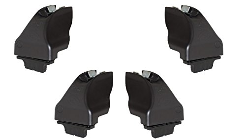 Cam 40057 Attacchi Fissaggio Con Staffe Di Montaggio Completo E Coperchio, Micra 5P, Carico Massimo 50Kg, Nero
