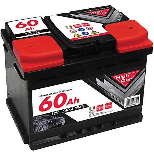 Batteria Auto Da 60Ah 540A 12V Polo Positivo Destro Cassetta L2