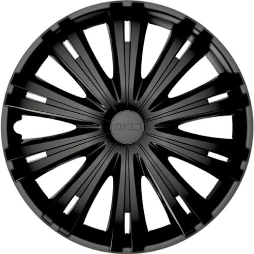 Autostyle Giga 16 Mattnero Set Copricerchio Giga 16 Nero Opaco, 4 Pezzi
