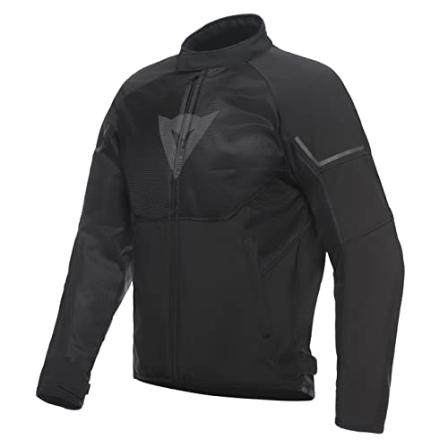 Dainese - Ignite Air Tex Jacket, Giacca Moto Estiva, Tessuto In Mesh, Giacca Moto Da Uomo, Protezioni Morbide, Nero/Nero/Grigio Reflex, 46