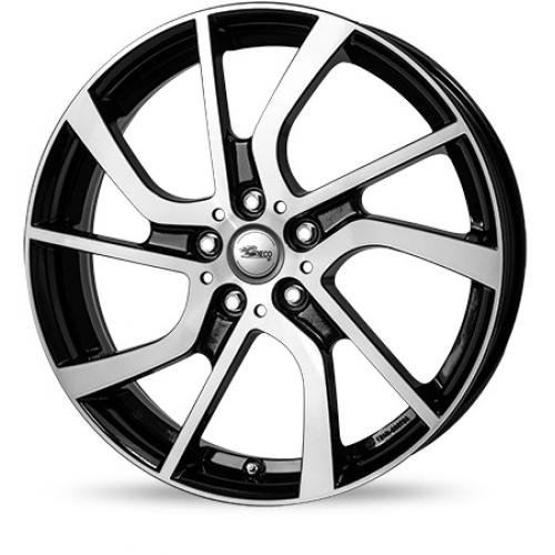 Brock Eb1 5 X 19 Et 43 Girobulloni 5 X 112 Hub Centraggio 66,7 580071369, Nero Front-Polished