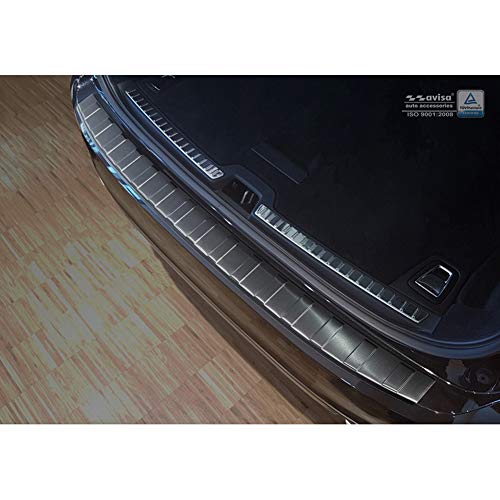 Avisa Protezione Paraurti Posteriore In Acciaio Inox Nero Compatibile Con Volvo V90 9/2016- 'Ribs'