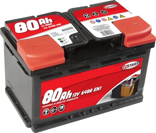Batteria Auto 80Ah 12V640A Polo Positivo Destro Cassetta L3