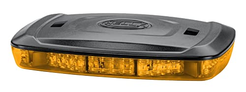 Hella 2Rl 014 566-201 Led-Spia Luminosa, Micro Lightbar, 12/24V, Giallo, Raccordo A Vite, Cavo 500Mm, Montaggio, Esterno