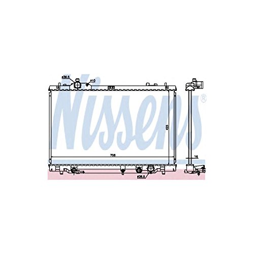 Nissens 646819 - Radiatore, Raffreddamento Motore
