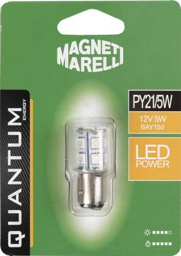 Magneti Marelli Py21/5W Lampadina Auto Singola Led Smd 12V/5W Attacco Bay15D