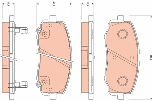 Trw Automotive Gdb3510 Past.Fr.Ant Hyundai I20,