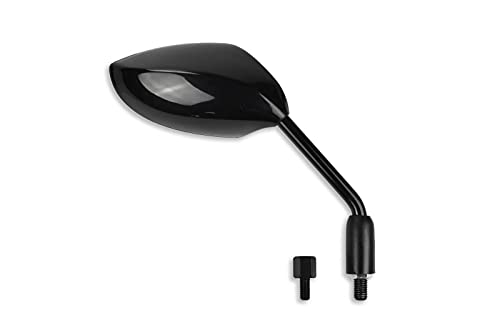 Vicma Mirror Sport Right, M8/M10 Left/Right Hand Thread (Adattatore), Oval Black – Universale
