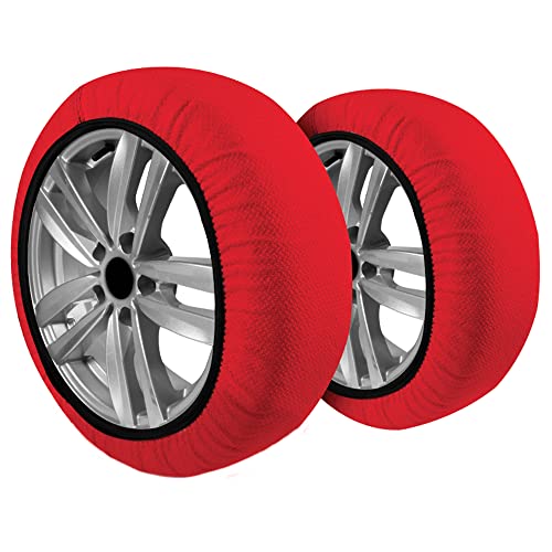 Wegeek, Active Series. Coppia Calze Da Neve Per Auto, Suv, 4×4, Furgoni Con Nuova Omologazione Europea En 16662-1 Che Unifica Le Calze Da Neve Alle Ca