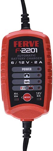 Ferve F-2201 - Caricatore Per Batterie Al Piombo Acido