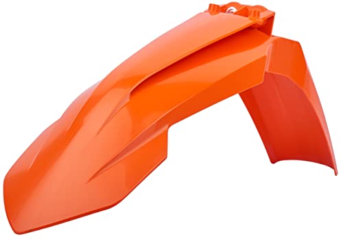 Polisport 8554800001 - Parafango Anteriore Replica Oem Realizzato In Plastica Lucida Durevole E Resistente Compatibile Con Le Moto Ktm In Colore Aranc