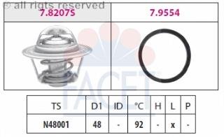 Facet 7.8207 Termostato, Refrigerante