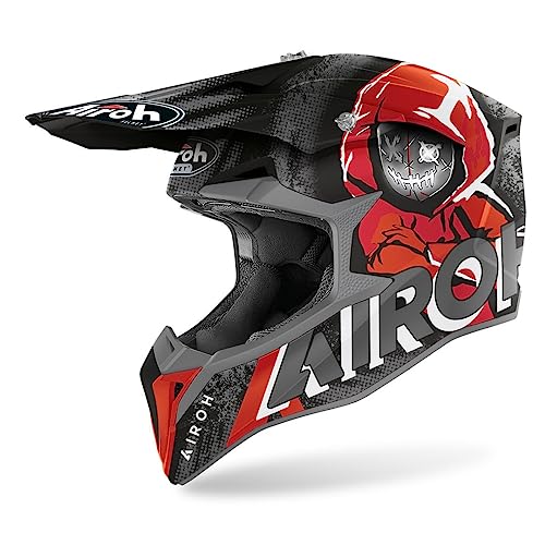 Airoh Casco Wraap Alien Red Matt Xxl