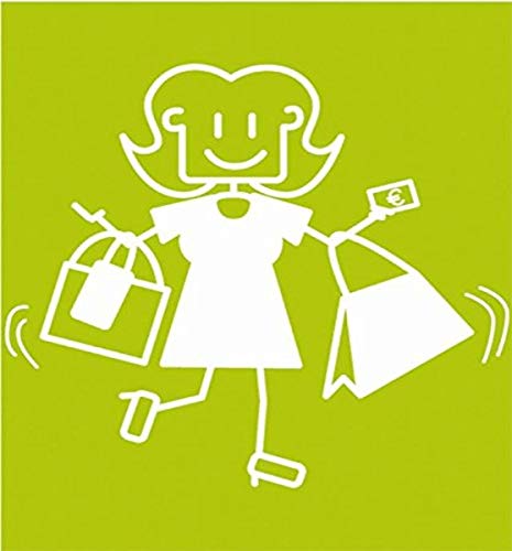 Altium 3007012 Bianco Adesivo Woman Shopping