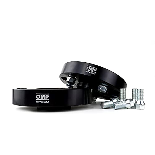 Omp Speed - Set Distanziali Doppio Centraggio/Doppio Fissaggio 30 Mm 5 X 120/5 X 120 Cb, Altezza: 72,6 Cb, Lunghezza: 72,6, Od: 164 M14 X 1,25, Nero
