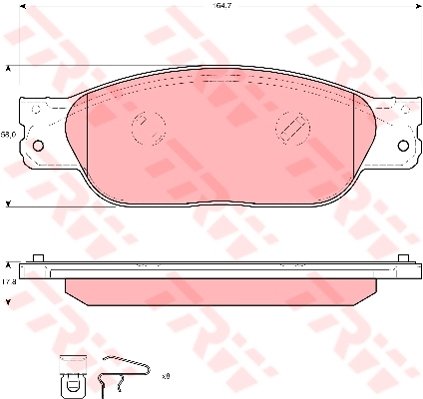 Trw Automotive Aftermarket Gdb1510 Pastiglia Freno