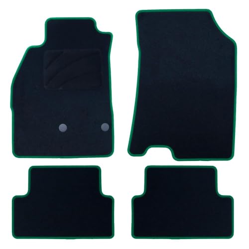 Occ Design Tappeto Su Misura Renault Megane Iii (2009-2016) 5 Pezzi Bordo Verde