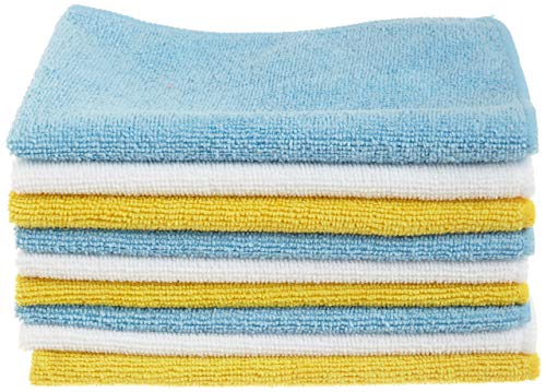 Amazon Basics - Panni In Microfibra, Panno Per La Pulizia (Confezione Da 48 Unità), Multicolore, 40.6 X 30.5 Cm
