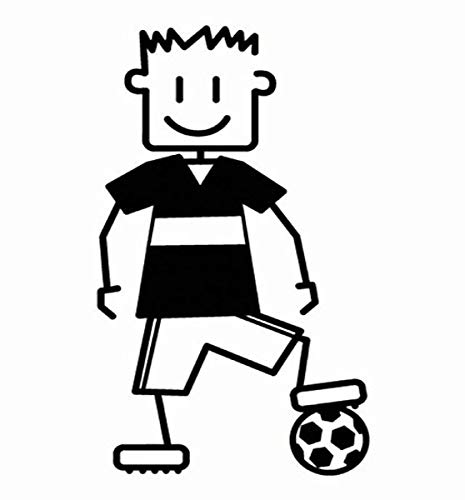 Altium 3007133 - Adesivo Nero, Man Football