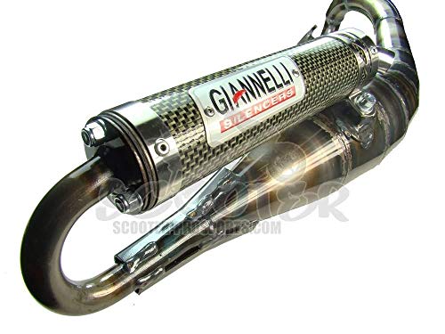 Giannelli Marmitta Scooter "Reverse"* Runner-Kat-I.E. Typhhon- Piaggio Nrg Mc3 Kat-I.E(Zip'11) Dd-P.P.Omolog.Cee E13 0239- Sil. Kevlar